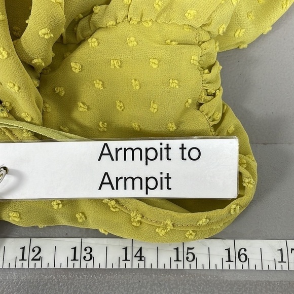 Wishlist Apparel Yellow Maxi Dress Halter Dots Medium - Picture 15 of 15